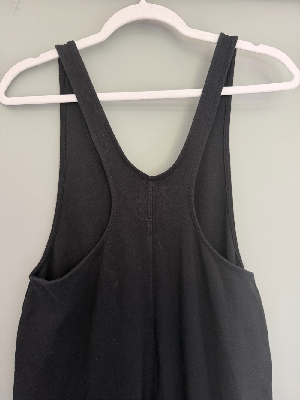 For Days "Relaxing" 100% Organic Cotton Black Racerback Pull On Jumpsuit Romper - Picture 10 of 15